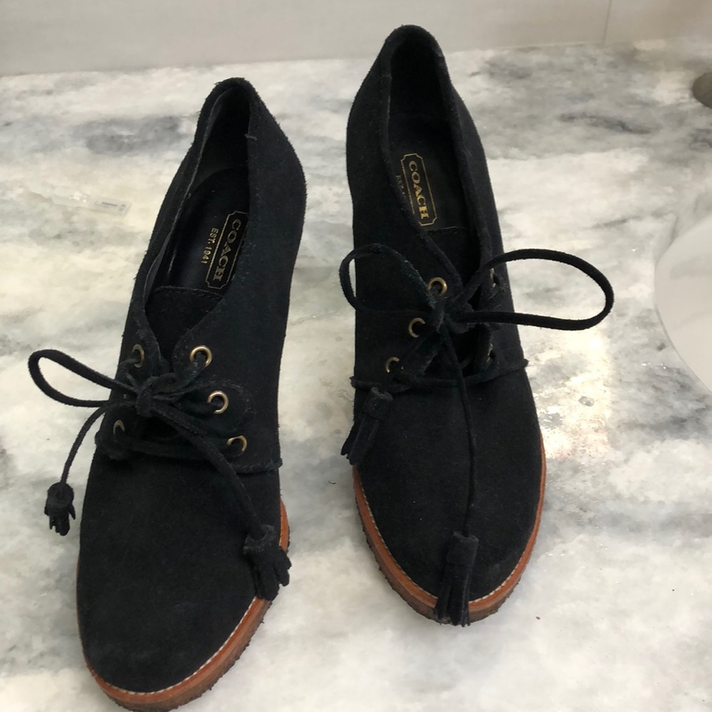 Coach high heel oxfords